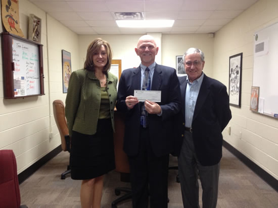 CedarStone Bank presents check to McGavock High School